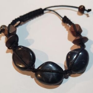Handcrafted Black Stone Bracelet
